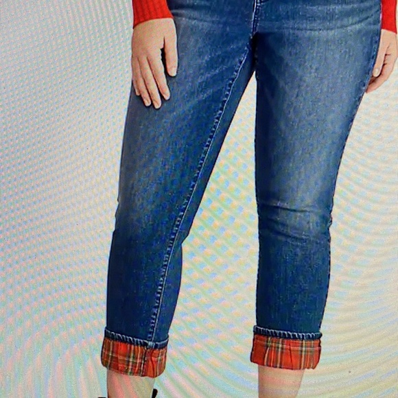 Ralph Lauren Plaid Flannel Cuff Pants 👖 in Dark Denim - Picture 6 of 6